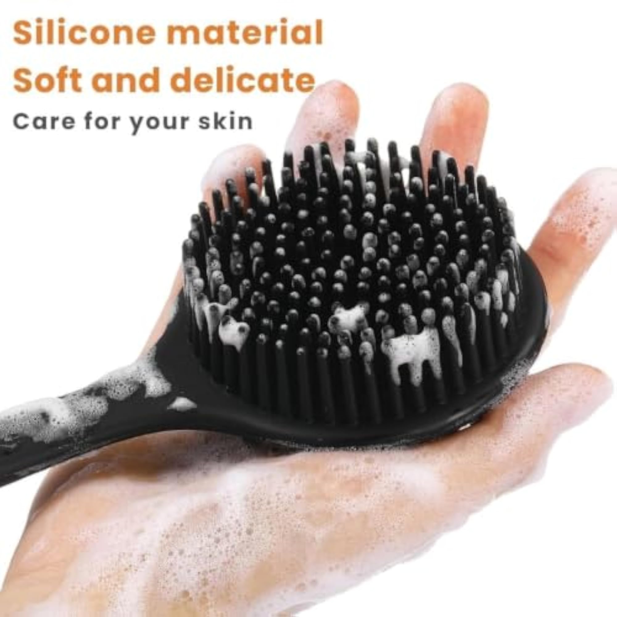 4-in-1 Soft Silicone Bath Brush Set